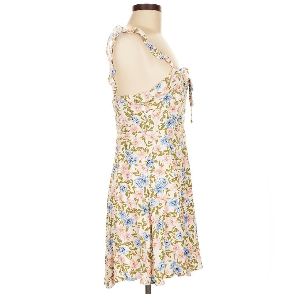 ASTR The label Hannah Mini Dress | Floral Ruffle | Skater Size M - Picture 7 of 9